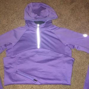 purple nike fitted pullover!